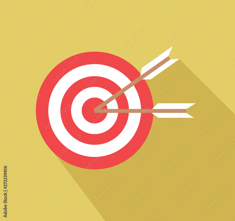 Illustration of dartboard and arrows. Hit the jackpot. Illustration of dartboard and arrows. Hit the jackpot.
