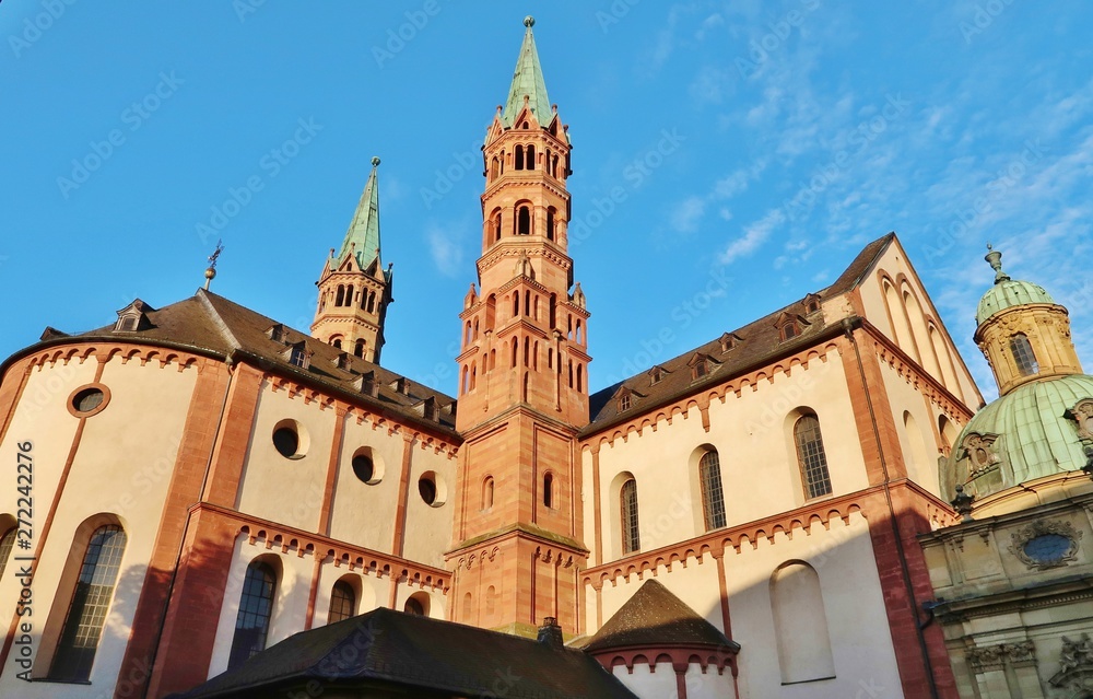 Würzburg, Dom St. Kilian, Nordostansicht