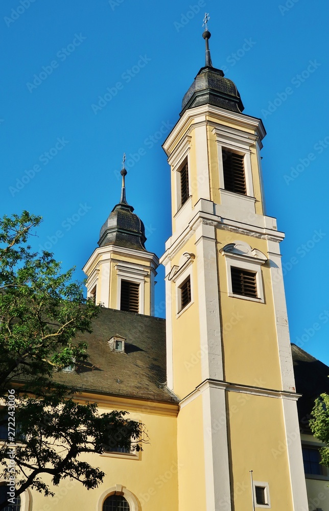 Würzburg, Kirche St. Stephan, Turmpaar