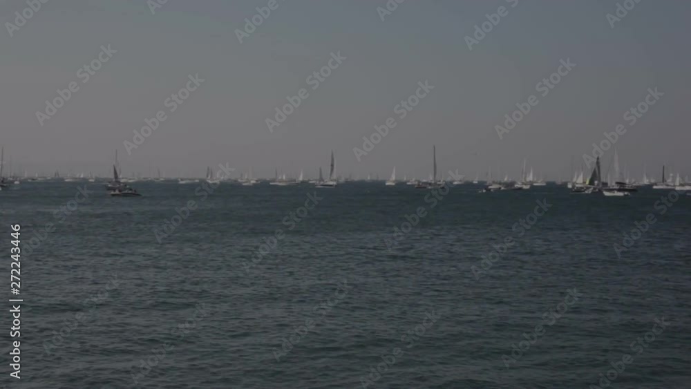 Sailboats during the 50 Barcolana, Trieste Sailboats during the 50 Barcolana, Trieste
