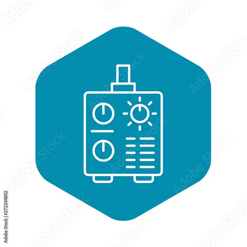 Welding machine icon. Outline welding machine vector icon for web design isolated on white background