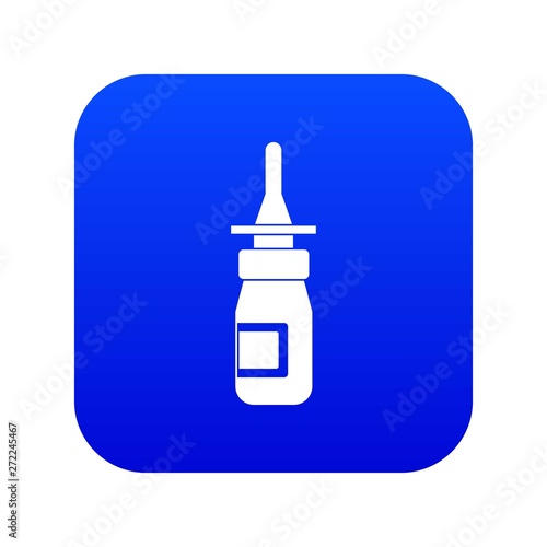 Nasal drops icon digital blue for any design isolated on white vector illustration