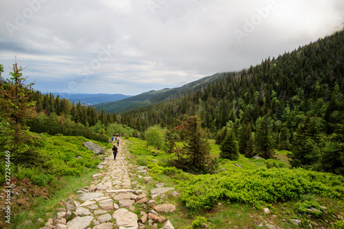 Fototapeta Naklejka Na Ścianę i Meble -  Schneekoppe Snezka, nie ka 