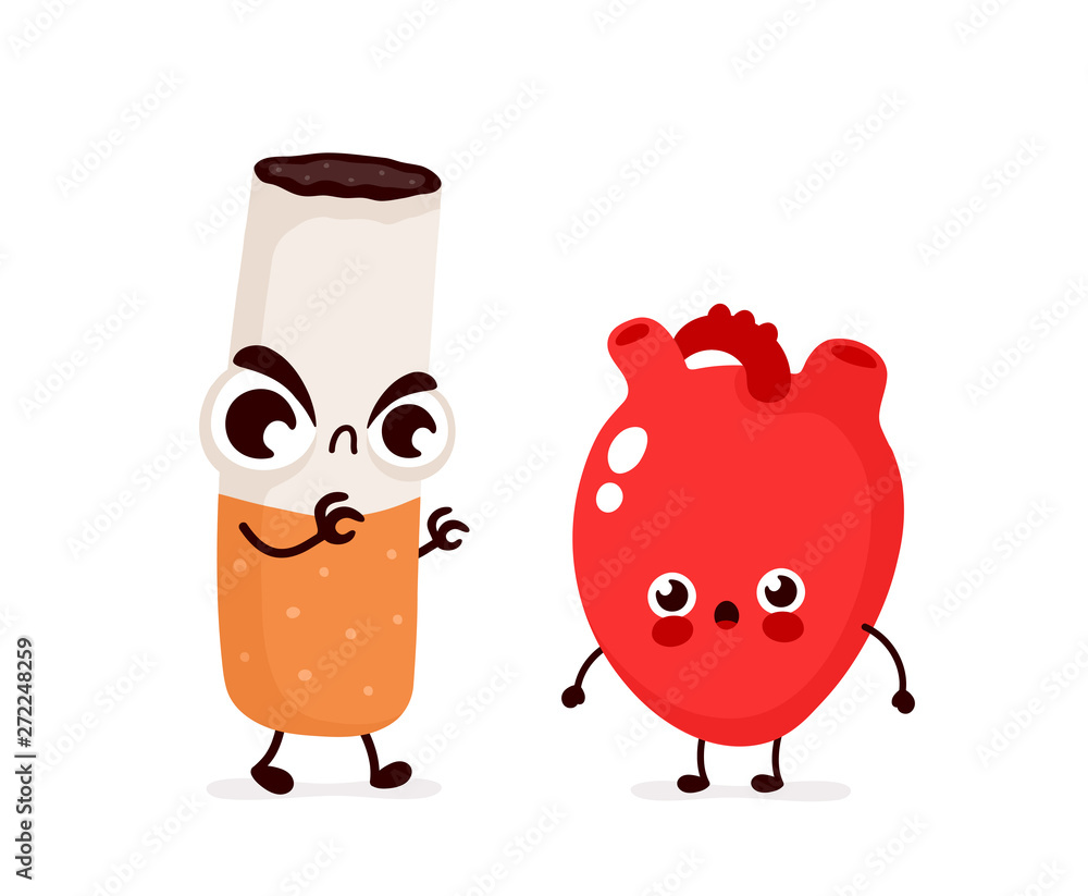 Angry scary cigarette kill heart Angry scary cigarette kill heart
