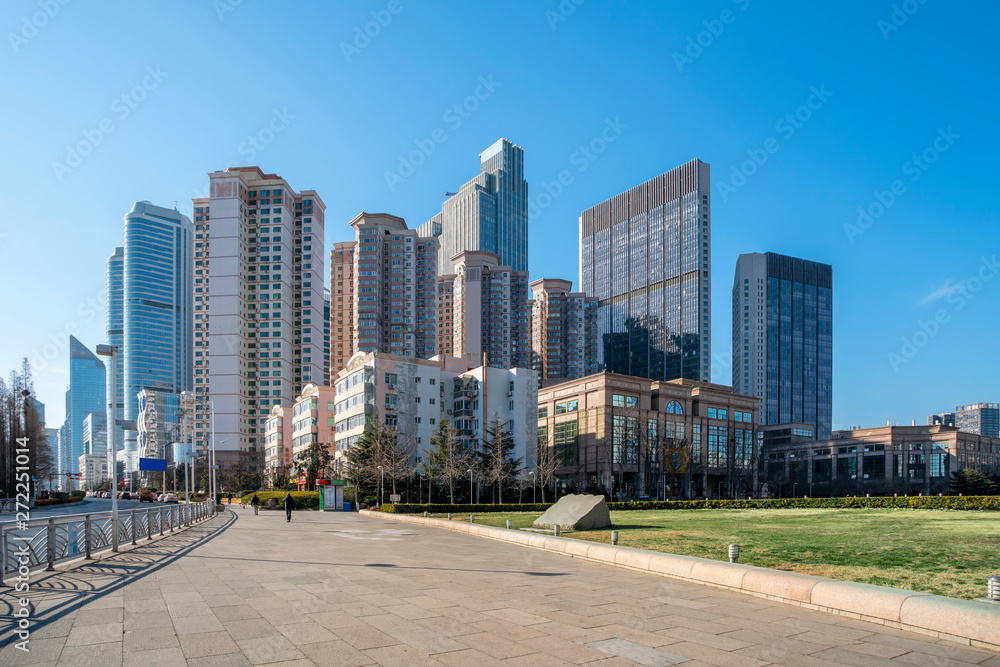 The Skyline of Architectural Landscape of Qingdao Seaside City.. The Skyline of Architectural Landscape of Qingdao Seaside City..