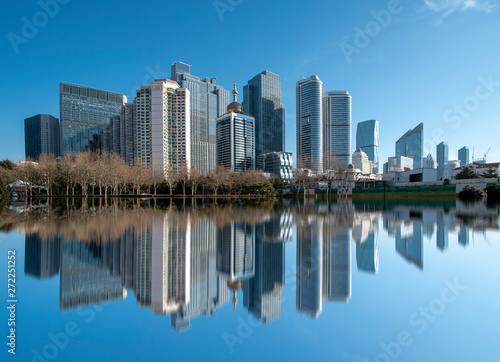 The Skyline of Architectural Landscape of Qingdao Seaside City..