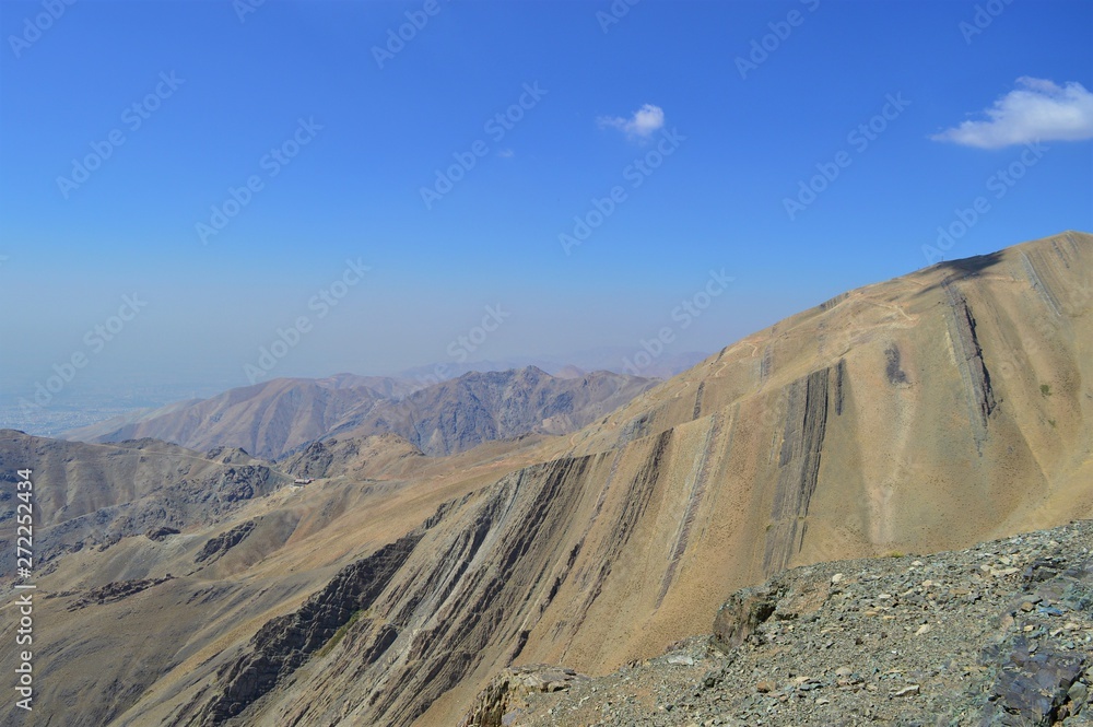 Iran. From the Iranian capital Tehran you could climb the mountain Tochal, which offers stunning views.