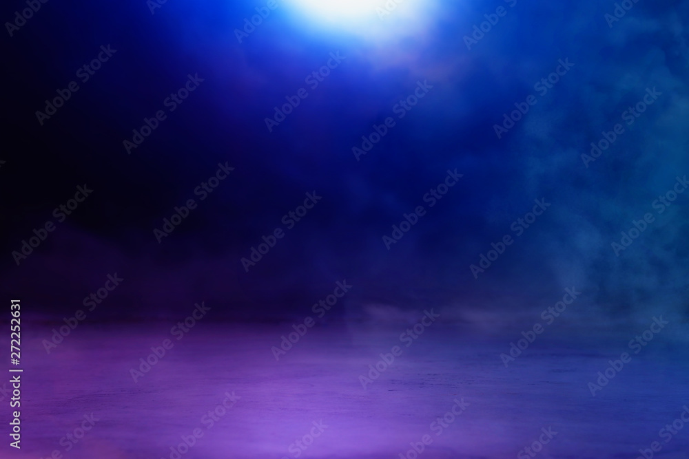 abstract dark concentrate floor scene with mist or fog, spotlight for display abstract dark concentrate floor scene with mist or fog, spotlight for display
