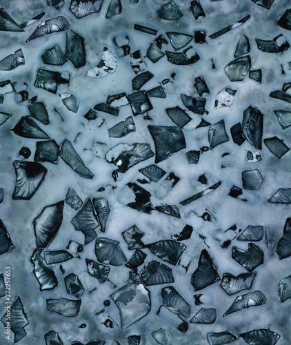 Seamless, hand made art mosaic glass texture. Acrylic, watercolor, ink.
