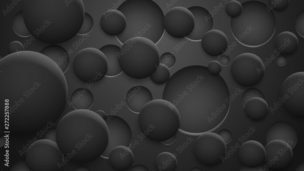 Abstract background of holes and circles with shadows in black colors Abstract background of holes and circles with shadows in black colors