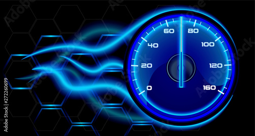 Styling of the speedo in neon colours
