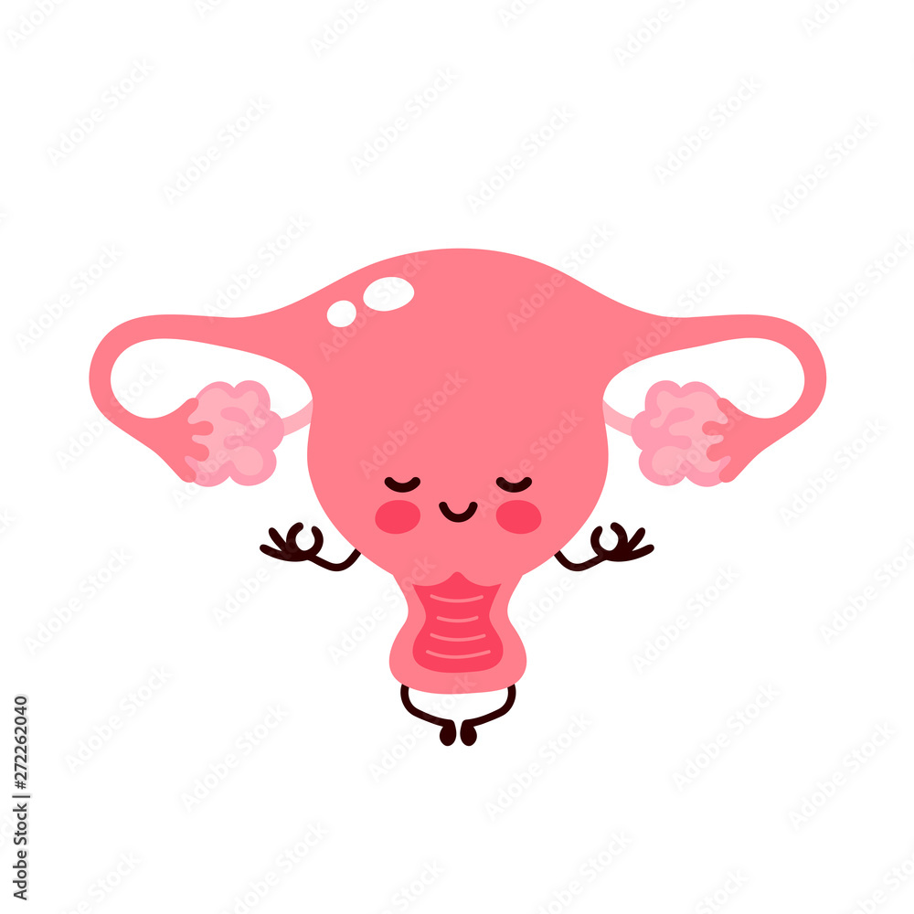 Strong cute healthy happy human uterus Strong cute healthy happy human uterus