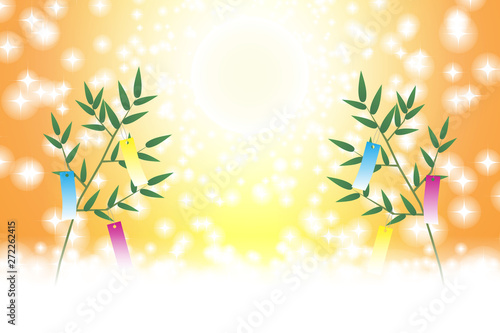 #Background #wallpaper #Vector #Illustration #design #image #Japan #china #Asia #free_size #背景 #壁紙 #ベクター #イラスト #デザイン #無料 #無料素材 #バックグラウンド #フリー素材 #イメージ #和風素材 #日本 七夕祭り,飾り,伝統行事,短冊,笹の葉,天の川,星屑,キラキラ,七月,願い事,夏