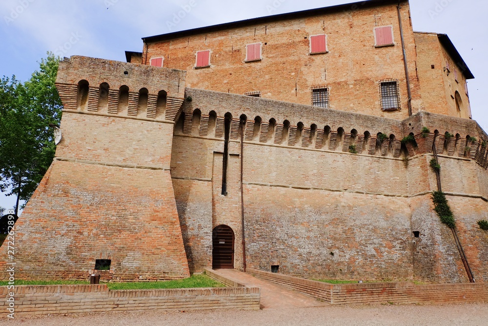 Dozza Fortress, located a few kilometers from Bologna, Italy