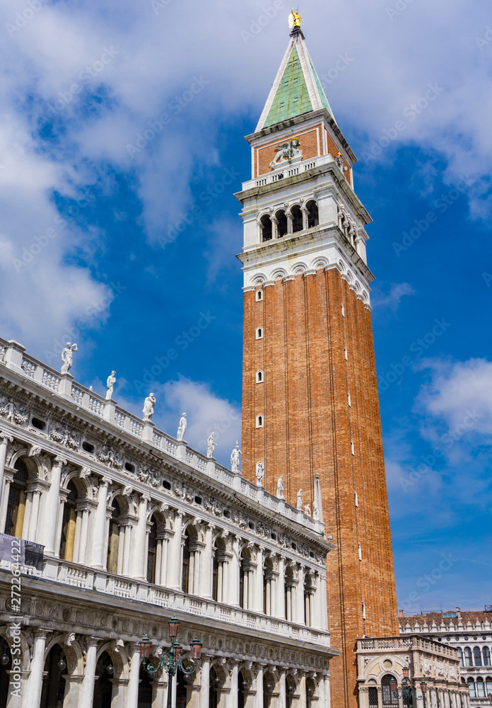 St Mark's Campanile bell tower in Venice, Italy