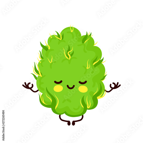 Cute funny smiling happy marijuana 