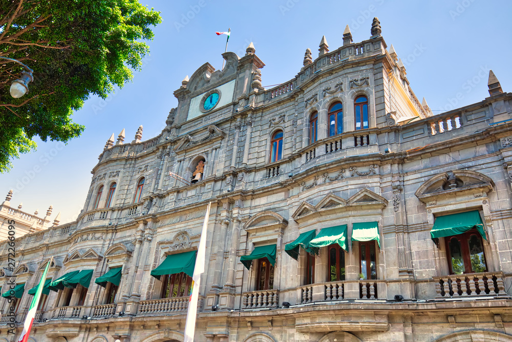 Fototapeta premium Puebla Municipality (Municipal Palace) located on central plaza in historic center