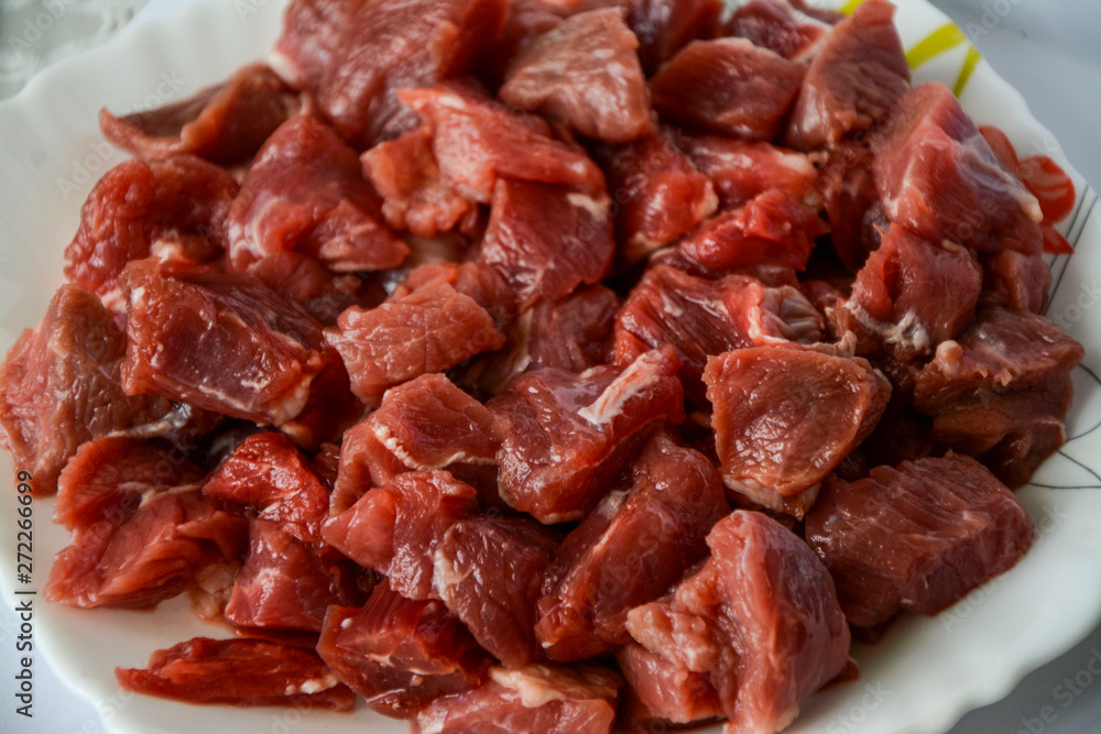 appetizing pieces of raw meat appetizing pieces of raw meat
