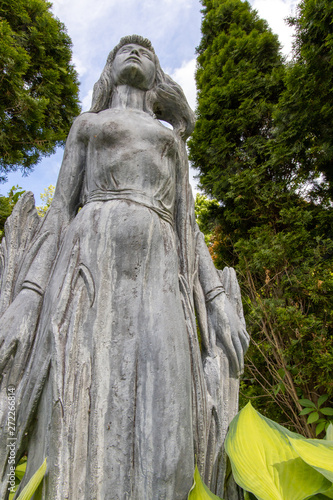 Statue in garden