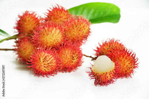 rambutan isolated on white background