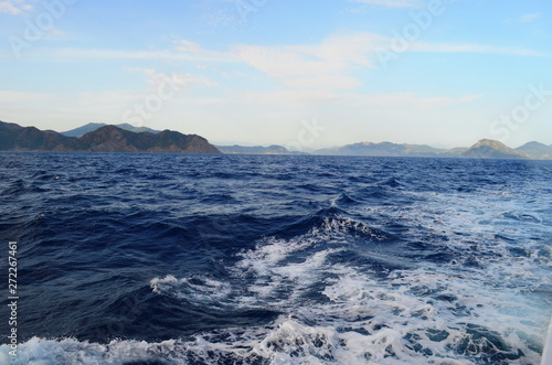 Wallpaper Mural the setting sun in the clouds over the Aegean Sea Torontodigital.ca