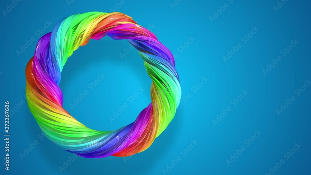 Paint flow moves in a circle. Abstract colorful creative background with stream of mixed oil paints that form a ribbon of rainbow colors. looped 3d animation in 4k with luma matte as alpha channel. 43 Paint flow moves in a circle. Abstract colorful creative background with stream of mixed oil paints that form a ribbon of rainbow colors. looped 3d animation in 4k with luma matte as alpha channel. 43
