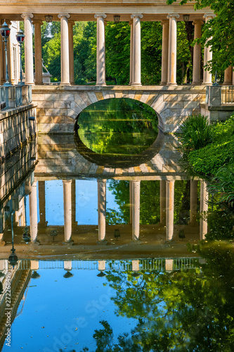 Canal Bridge In Lazienki Park in Warsaw