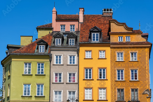Tenement Houses In Old Town Of Warsaw