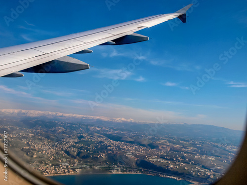 Approaching Beirut  Lebanon  airport