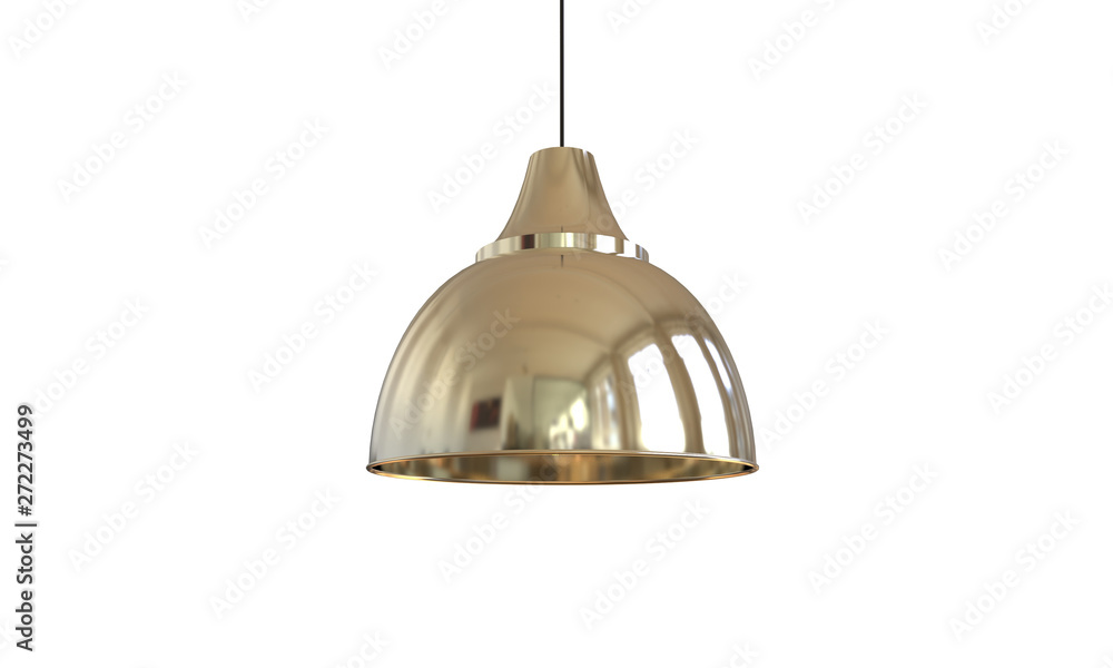 Obraz premium 3D illustration of ceiling lamp isolated on white background