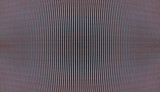 Curved crt display grid illustration with awesome cromatic aberration background