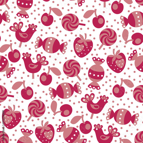 Pink baby girl candy carame...