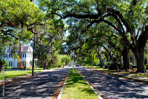 small town Main Street in Louisiana