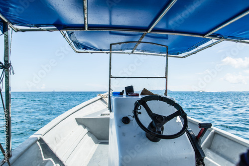 sea level view from sea taxi Driving position