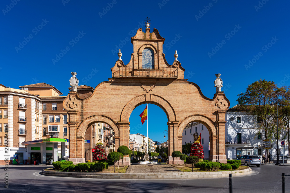 Puerta de Estepa or Estepa Gate in Antequera, Andalusia, Spain