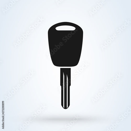 car key Simple vector modern icon design illustration