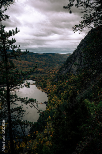 View of the Sagenay fjord in the forest © Nicolas