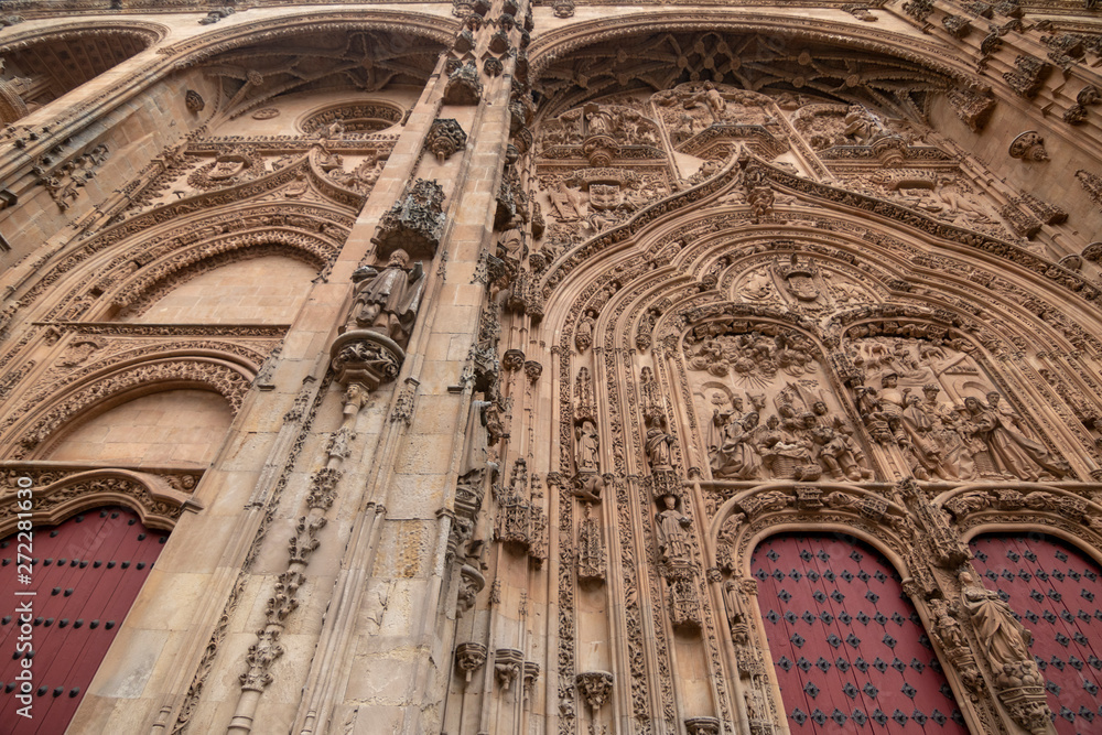 exterior of st vitus cathedral of Salamanca 