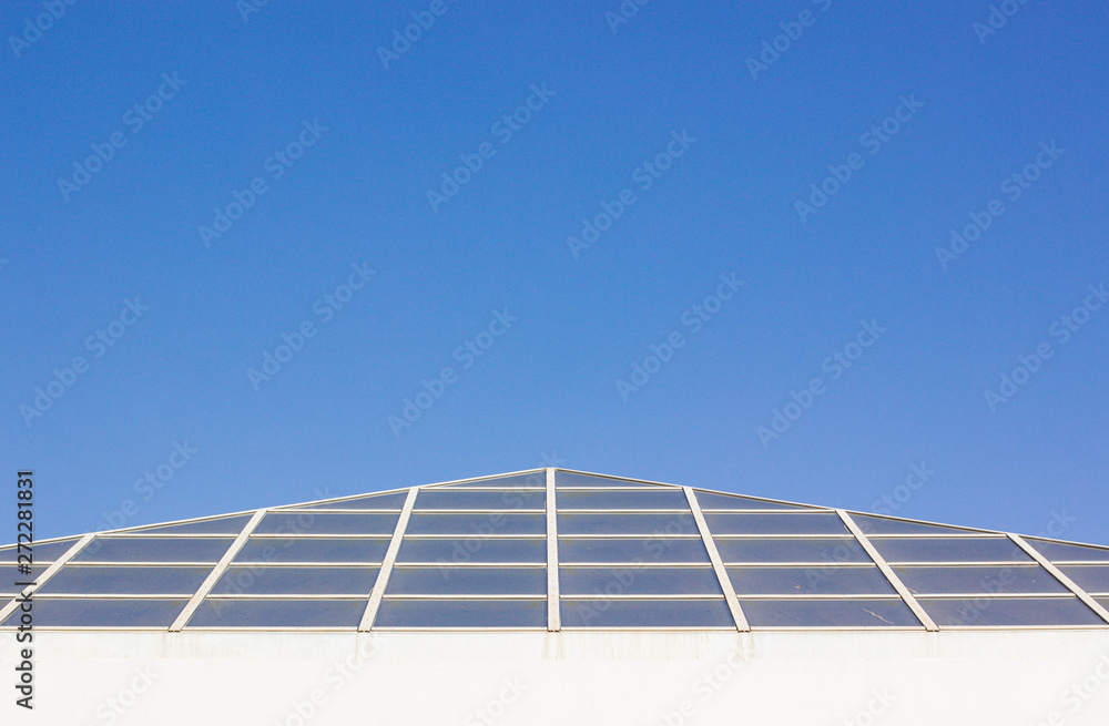 triangular glass dome modern architectural geometric shape of hotel ...