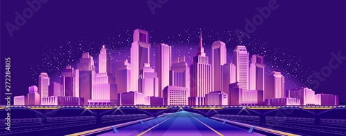 road to the neon city