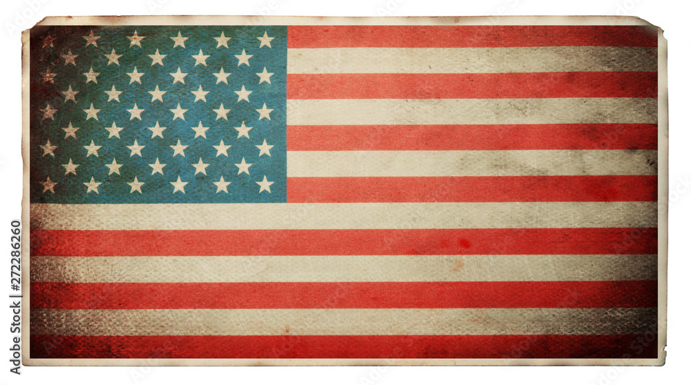 Fototapeta premium Flag of USA retro background