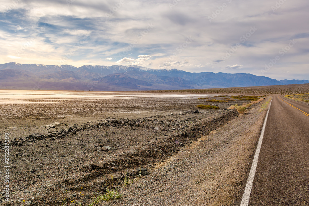 Desert landscape of Death Valley National Park, California USA.