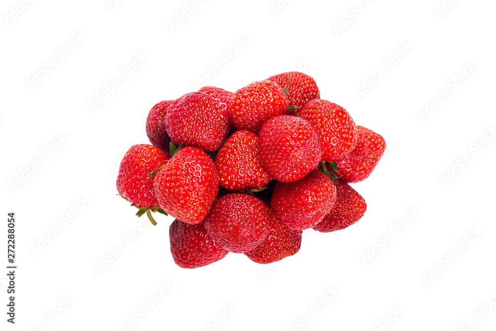 strawberries isolated on white background strawberries isolated on white background