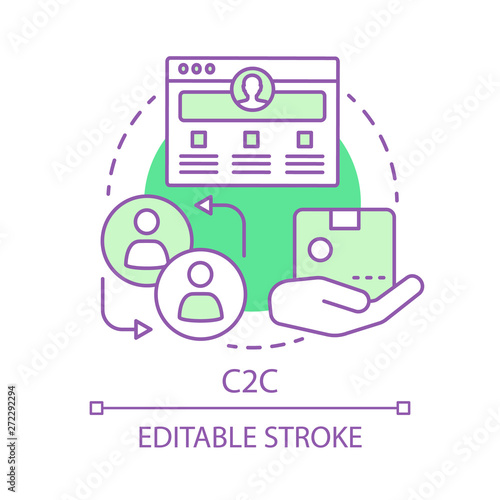 C2C concept icon