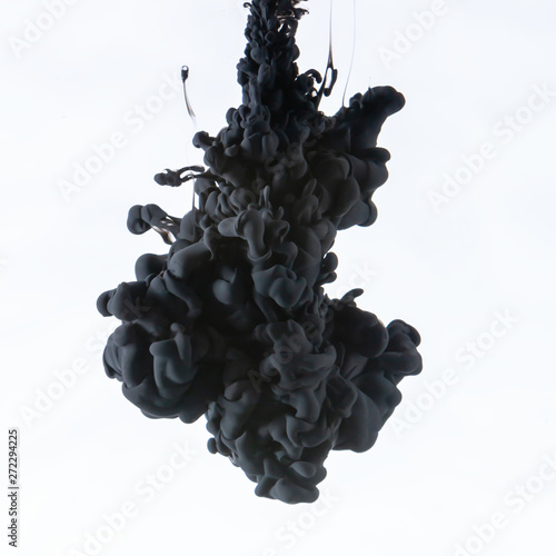 ink in water black on white