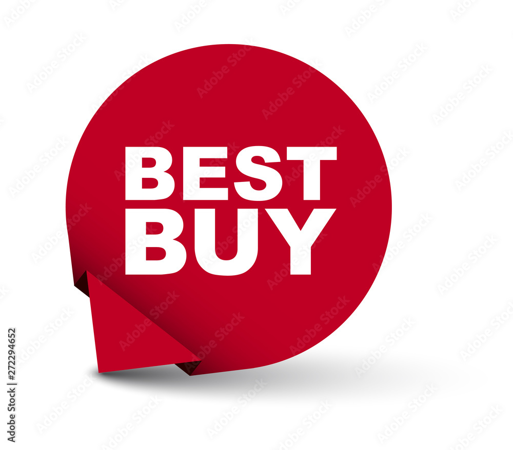red vector banner best buy