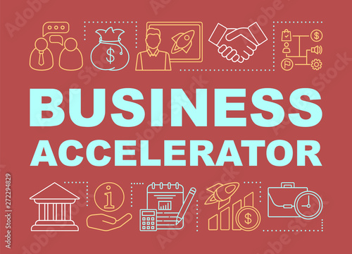 Business accelerator word concepts banner