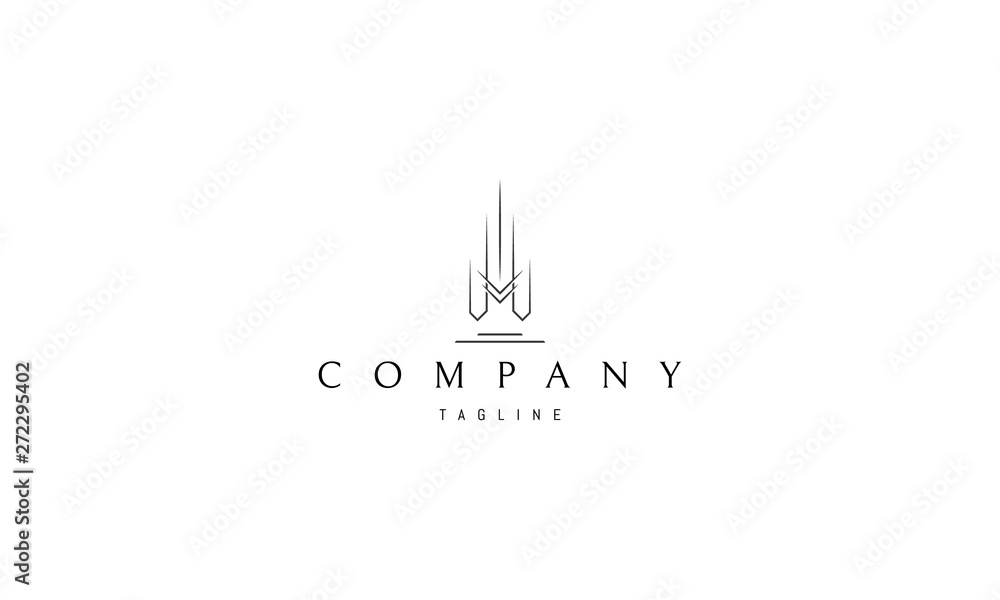 M letter real estate Black Abstract 3 vector logo design M letter real estate Black Abstract 3 vector logo design