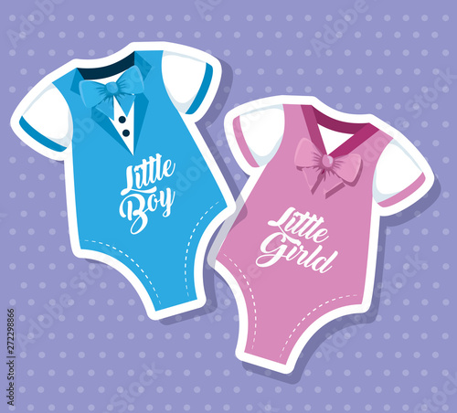 little girl and boy and babies pijamas