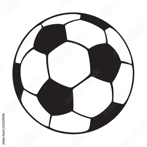 BALLON DE FOOTBALL NOIR ET BLANC